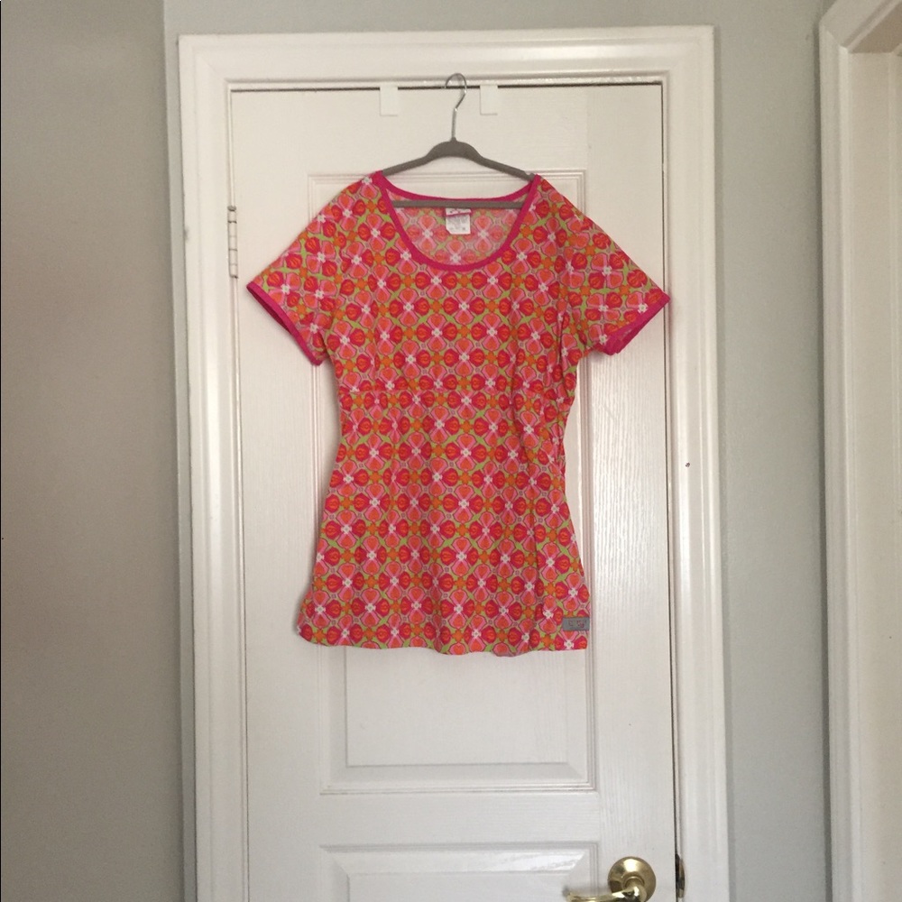 Colorful Izzy scrubs in size small